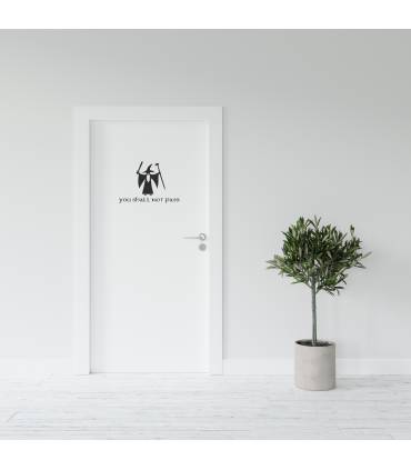 استیکر  You Shall Not Pass2