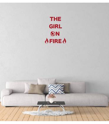 استیکر The Girl On Fire