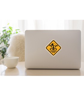 استیکر رنگی Danger