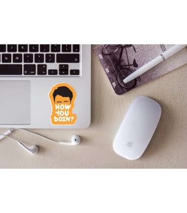 استیکر رنگی How You Doin - طرح یک