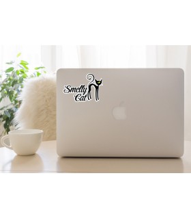 استیکر رنگی Smelly Cat - طرح یک