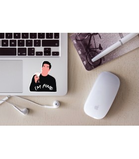 استیکر رنگی Im Fine