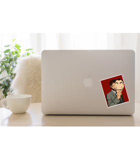 استیکر رنگی Professor - طرح یک