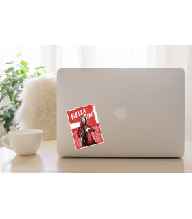 استیکر رنگی Bella ciao - طرح دو