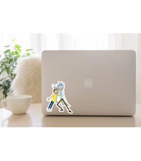 استیکر رنگی Rick & Morty - طرح چهار