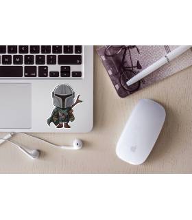 استیکر رنگی Mandalorian