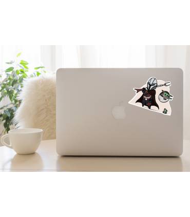 استیکر رنگی Mando and Child