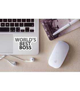 استیکر رنگی Worlds Best Boss