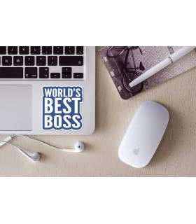استیکر رنگی Worlds Best Boss
