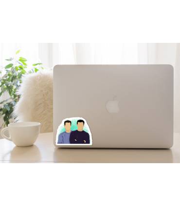 استیکر رنگی Chandler & Joey