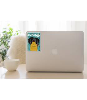 استیکر رنگی No future