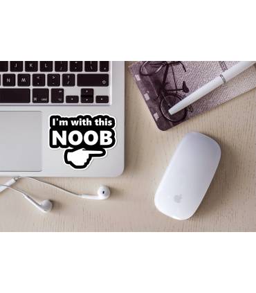 استیکر رنگی Noob