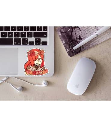 استیکر رنگی Erza Scarlet