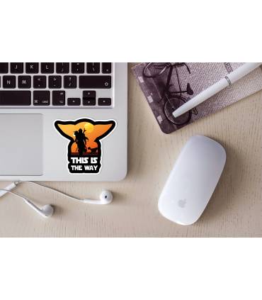 استیکر رنگی This is the way