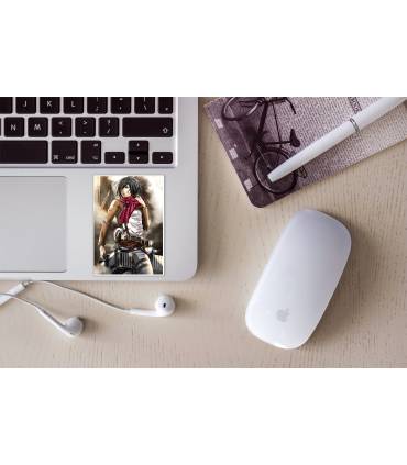 استیکر رنگی Mikasa Ackerman