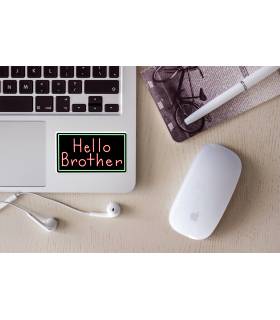 استیکر رنگی Hello Brother