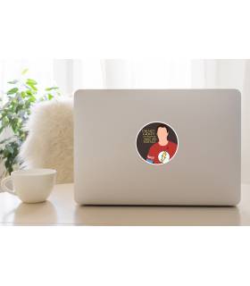 استیکر رنگی Im not crazy