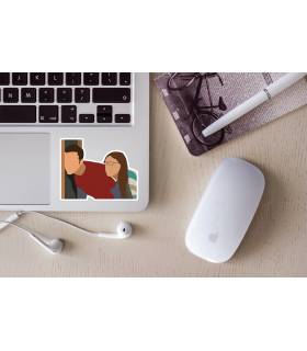 استیکر رنگی Amy and Sheldon