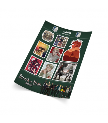 پک استیکر اتک آن تایتان-طرح سه