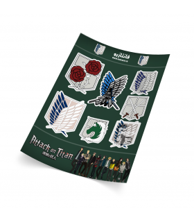 پک استیکر اتک آن تایتان