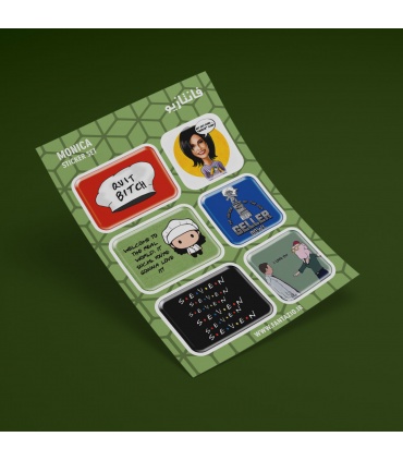 استیکر برجسته Monica