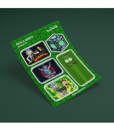 استیکر برجسته Rick and Morty