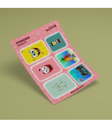 استیکر ژله‌ای Sponge Bob