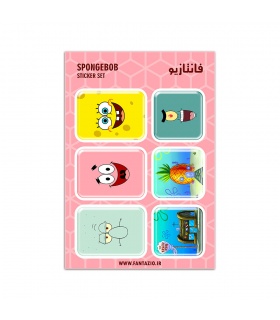 استیکر ژله‌ای Sponge Bob