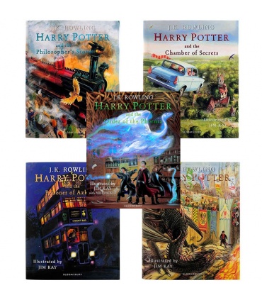 ست پنج تایی کتاب‌های مصور هری پاتر به زبان انگلیسی